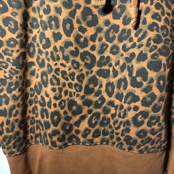 Leopard/Cheetah Print Hooded Sanctuary Sweatshirt - Picture 3 of 5